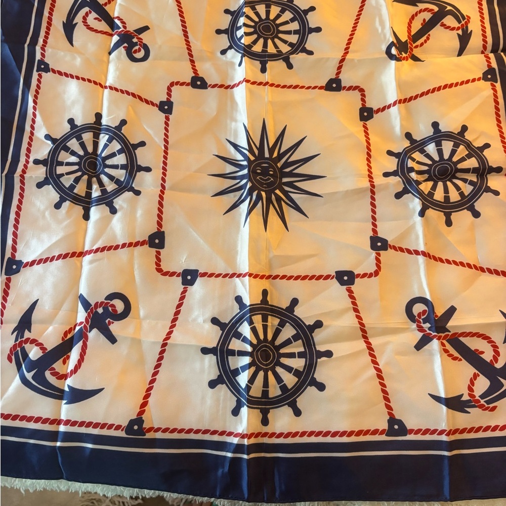 Vtg ceggali nautical scarf 1960s
